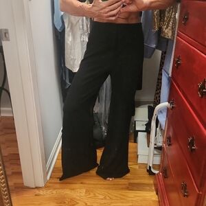 Guess Black Wide-Leg Women's Pants